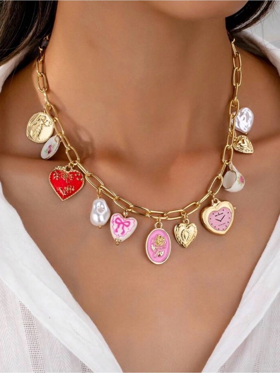 Jewelry - Coquette Dreams Charm Necklace